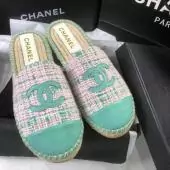 promos sandales chanel femme bas prix espadrilles tweed tissus bleu ciel